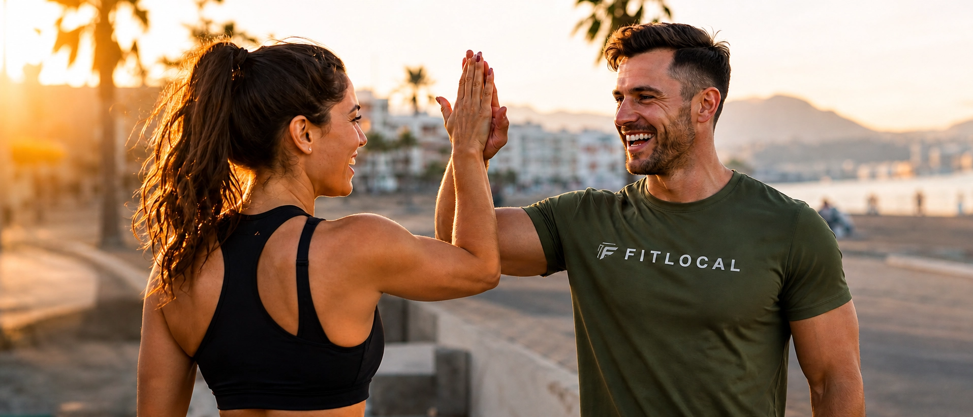 Personal trainer em Aceguá orientando aluno em treino