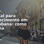 Mulher correndo numa rua urbana ao amanhecer — emagrecimento com personal trainer em Copacabana