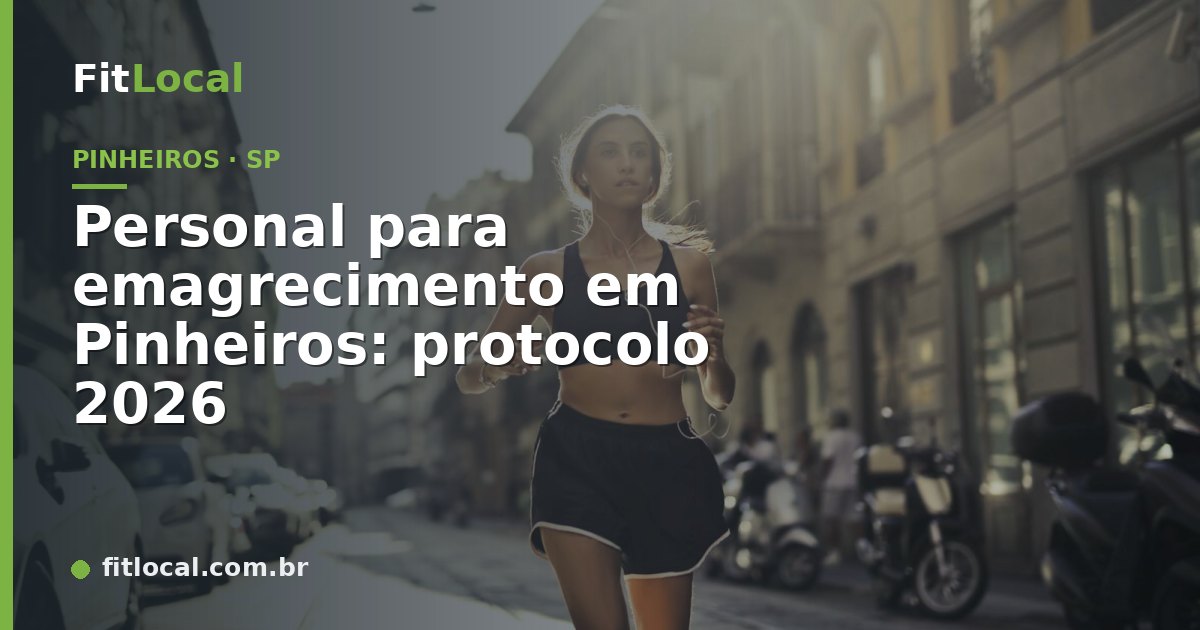 Mulher correndo em rua urbana — personal para emagrecimento em Pinheiros, São Paulo