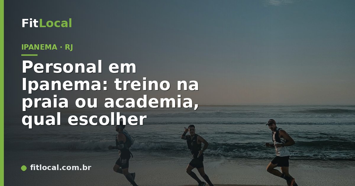 Corredores na praia ao amanhecer — personal trainer em Ipanema, Rio de Janeiro
