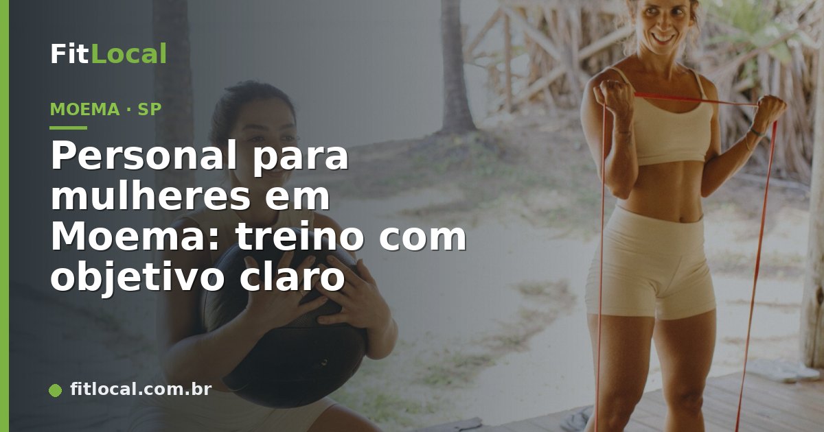 Treino funcional feminino com personal trainer — Moema, São Paulo