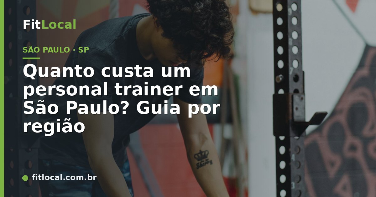 Aluno fazendo musculação com auxílio do personal trainer — São Paulo