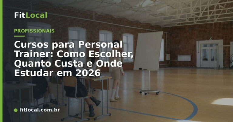 Cursos para Personal Trainer: Como Escolher, Quanto Custa e Onde Estudar em 2026
