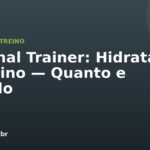 Personal Trainer: Hidratação no Treino — Quanto e Quando