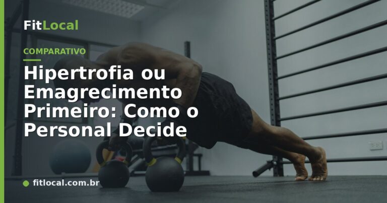 Hipertrofia ou Emagrecimento Primeiro: Como o Personal Decide