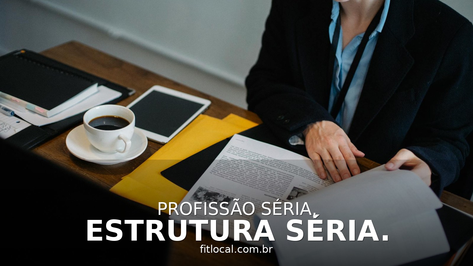 Profissional analisando documentos