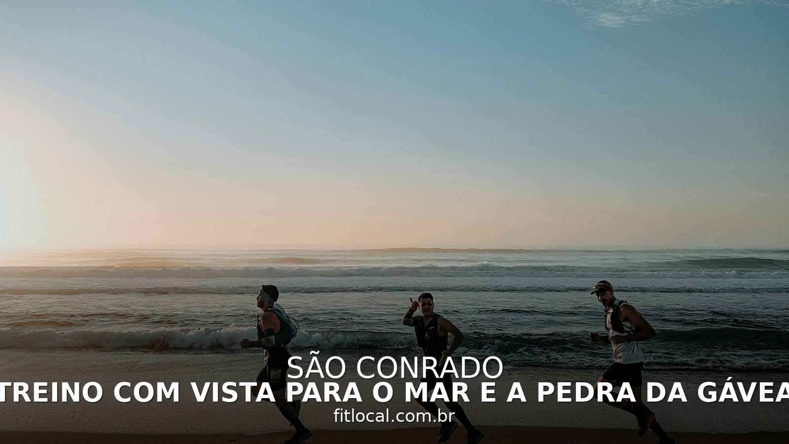 Treino com vista para o mar e a Pedra da Gávea