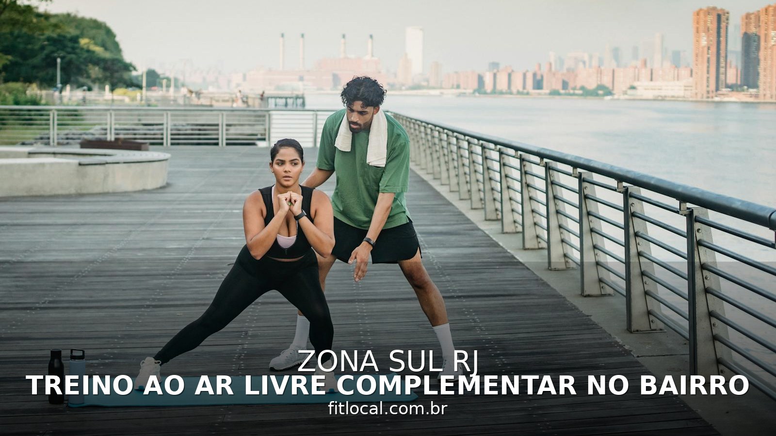 Treino ao ar livre complementar no bairro
