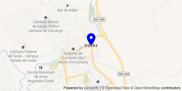 Mapa de Goiás - Nutricionistas