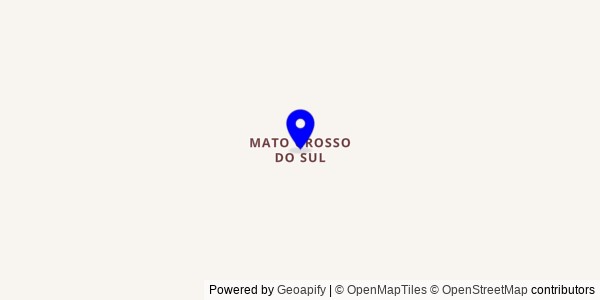 Mapa de Mato Grosso do Sul - Nutricionistas