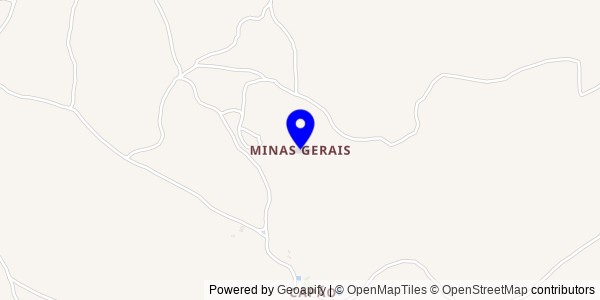 Mapa de Minas Gerais - Nutricionistas