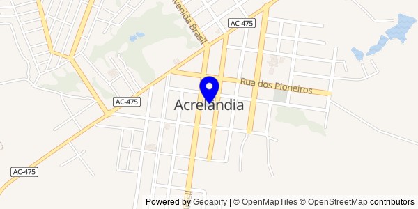 Mapa de Acrelândia - Nutricionistas