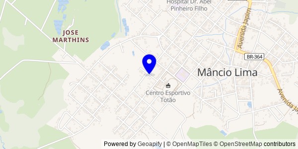 Mapa de Marechal Thaumaturgo - Nutricionistas