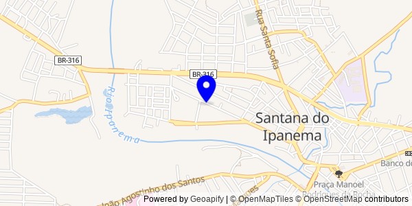 Mapa de Delmiro Gouveia - Fisioterapeutas