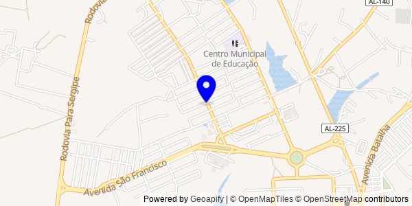 Mapa de Inhapi - Fisioterapeutas