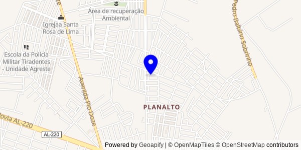 Mapa de Jacaré dos Homens - Fisioterapeutas