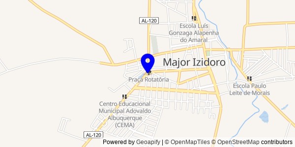 Mapa de Major Isidoro - Fisioterapeutas