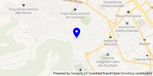 Mapa de Monteirópolis - Fisioterapeutas