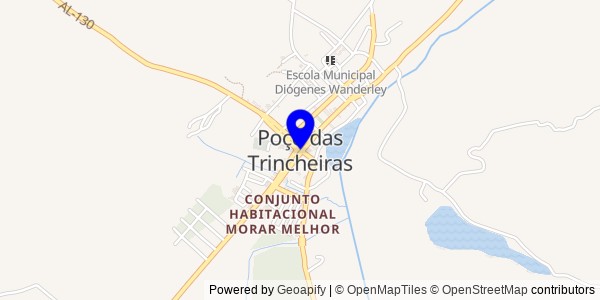Mapa de Poço das Trincheiras - Fisioterapeutas