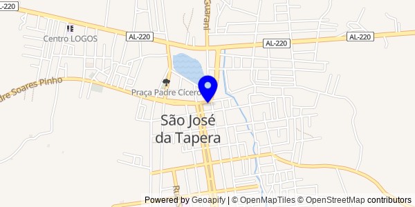 Mapa de São José da Tapera - Nutricionistas