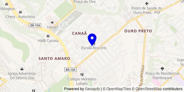 Mapa de Anadia - Fisioterapeutas