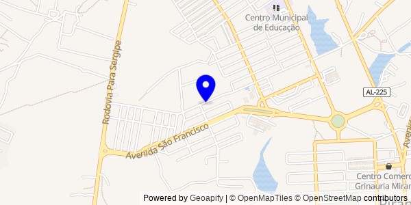 Mapa de Barra de São Miguel - Fisioterapeutas