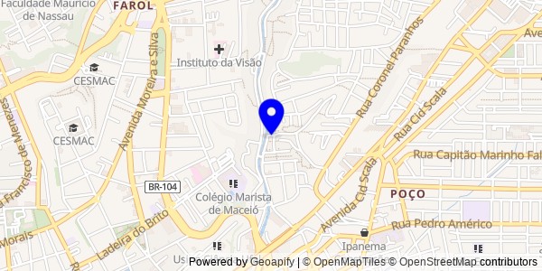 Mapa de Campo Alegre - Fisioterapeutas