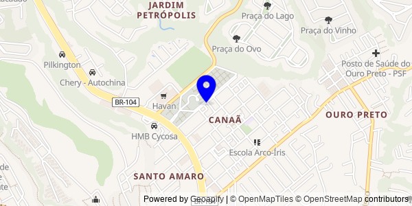 Mapa de Coruripe - Fisioterapeutas