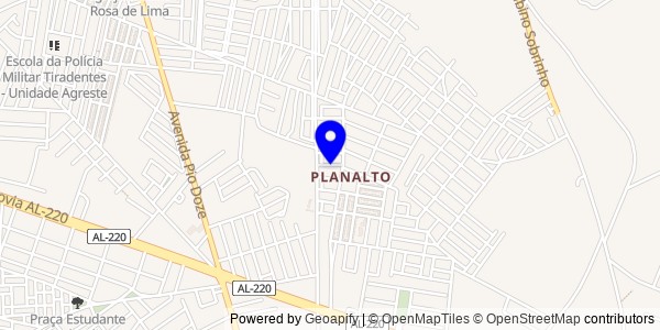 Mapa de Igreja Nova - Nutricionistas