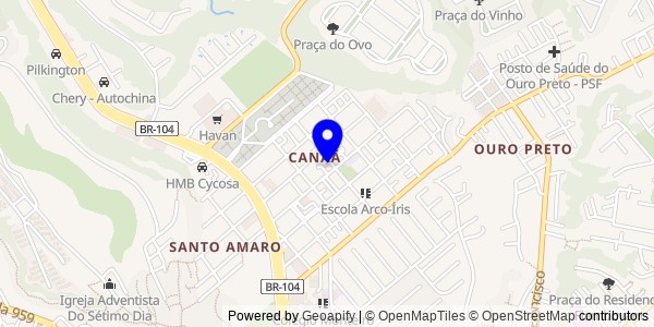 Mapa de Jundiá - Fisioterapeutas