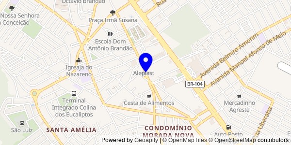 Mapa de Maceió - Fisioterapeutas