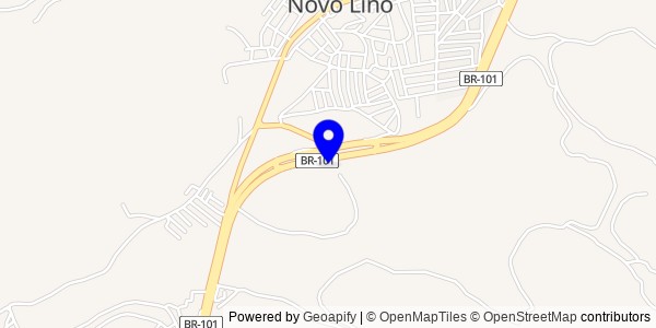 Mapa de Novo Lino - Nutricionistas