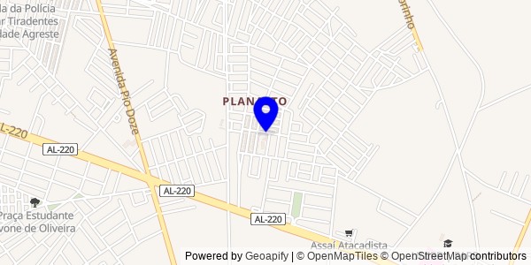 Mapa de Passo de Camaragibe - Nutricionistas