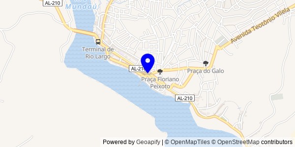 Mapa de Rio Largo - Nutricionistas