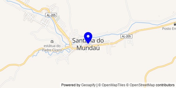 Mapa de Santana do Mundaú - Fisioterapeutas