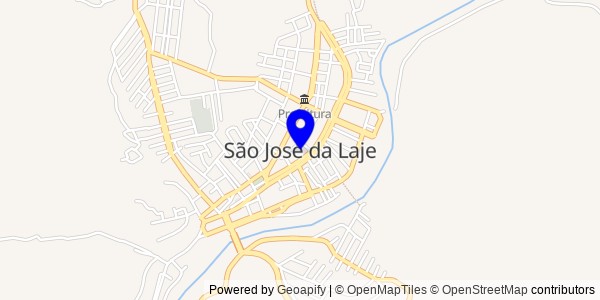 Mapa de São José da Laje - Nutricionistas