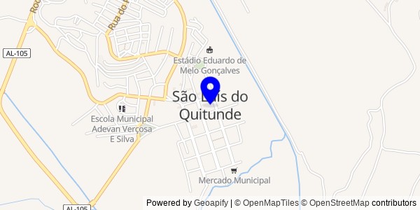 Mapa de São Luís do Quitunde - Nutricionistas