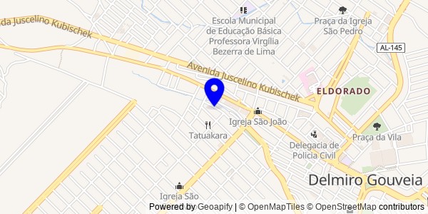 Mapa de Teotônio Vilela - Fisioterapeutas