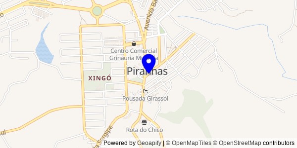 Mapa de Campo Grande - Fisioterapeutas