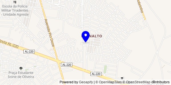 Mapa de Coité do Nóia - Nutricionistas