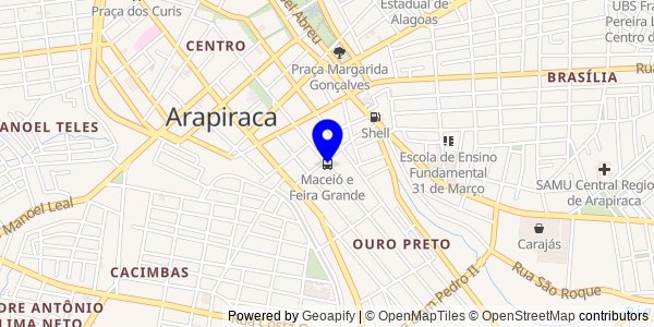 Mapa de Feira Grande - Fisioterapeutas