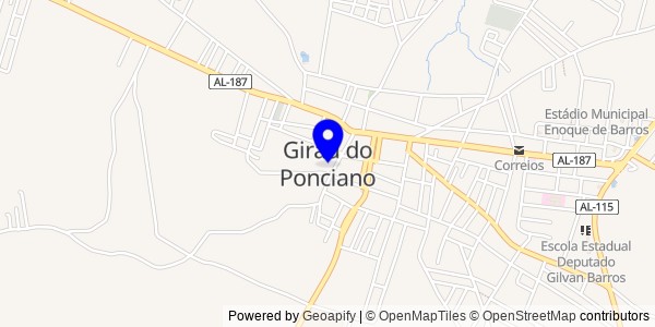 Mapa de Girau do Ponciano - Fisioterapeutas