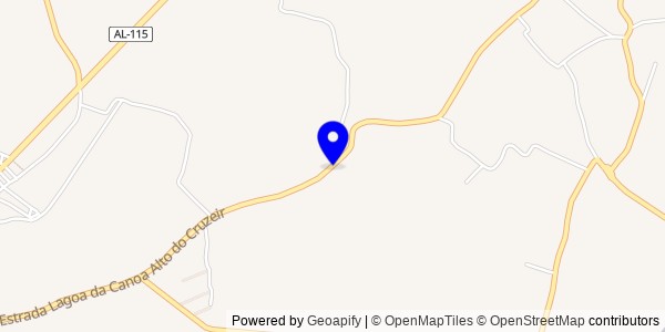 Mapa de Lagoa da Canoa - Nutricionistas
