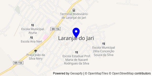 Mapa de Laranjal do Jari - Nutricionistas
