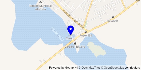 Mapa de Careiro - Nutricionistas