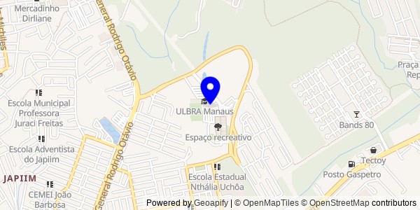 Mapa de Manaus - Nutricionistas