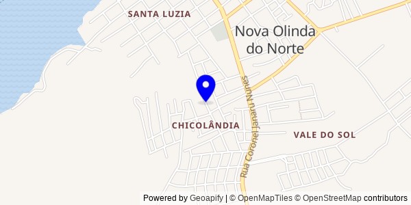 Mapa de Nova Olinda do Norte - Nutricionistas