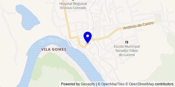 Mapa de Benjamin Constant - Fisioterapeutas