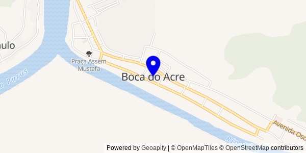 Mapa de Boca do Acre - Nutricionistas