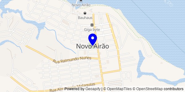 Mapa de Novo Airão - Fisioterapeutas